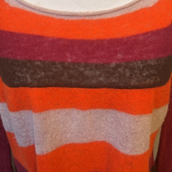 Free People Merino Wool striped lightweight sweater Size Small - Picture 2 of 6